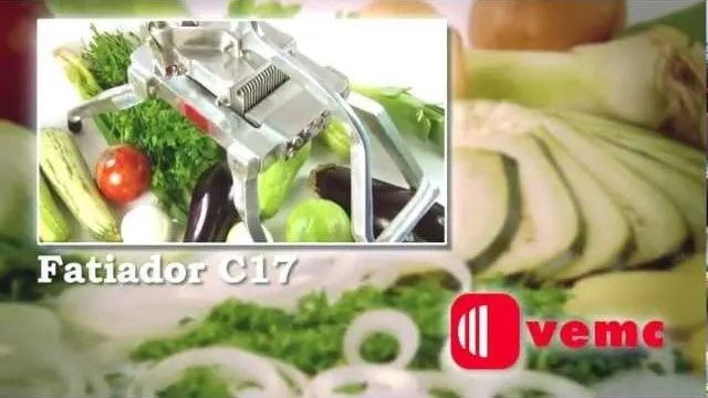 Imagem do vídeo oficial do Fatiador de Legumes C-17 no canal da VEMC no YouTube